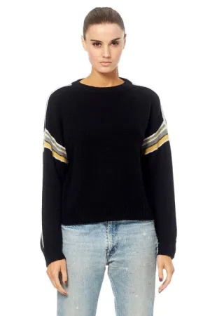 360 Sweater - Teagan Knit Sweater in Black/Multi