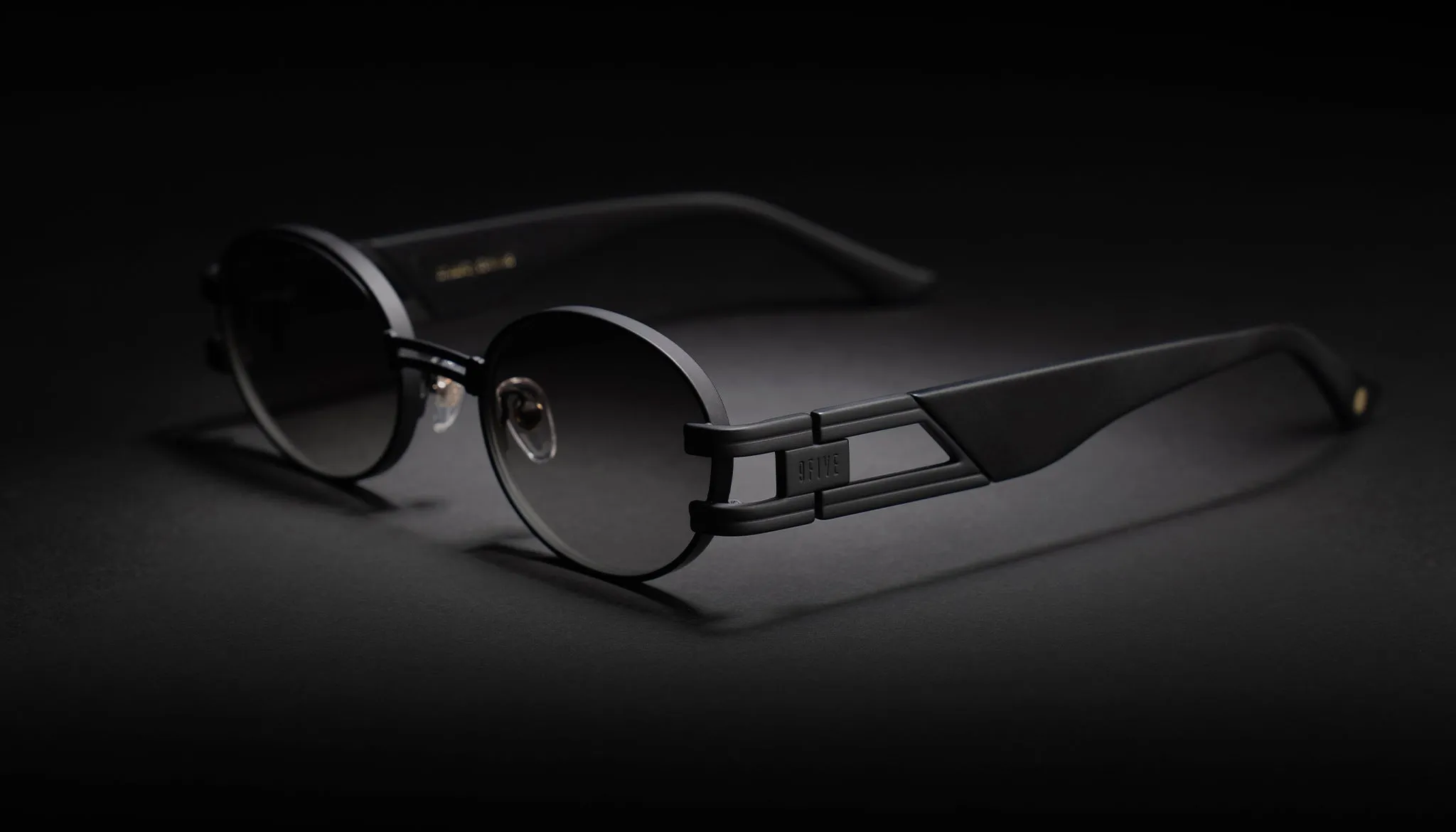 9FIVE St. James Matte Blackout - Gradient Sunglasses