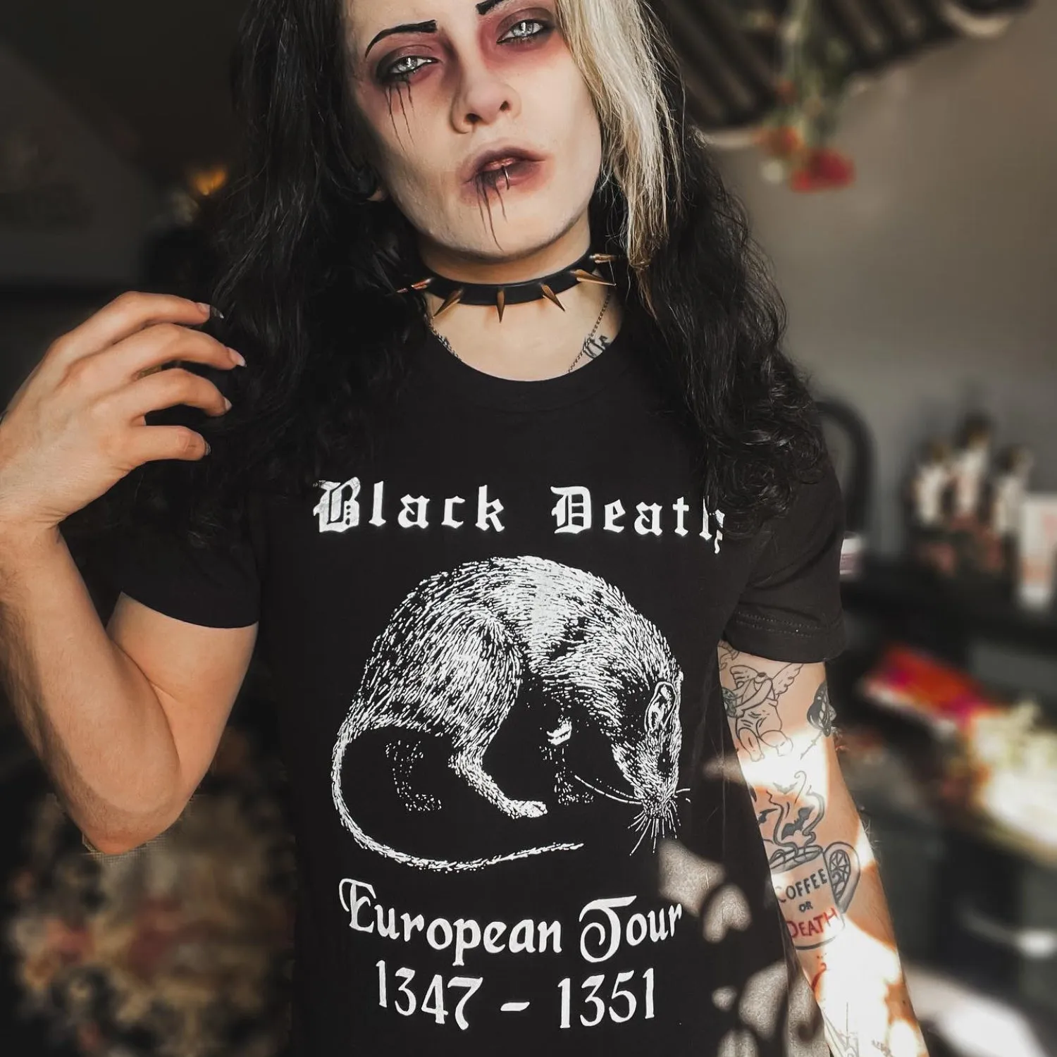 Black Death European Tour Slim Fit Tee