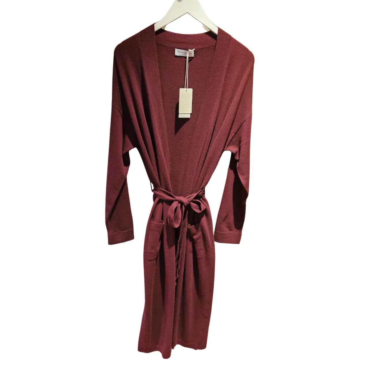 Cashmere Dressing Gown in Mulberry