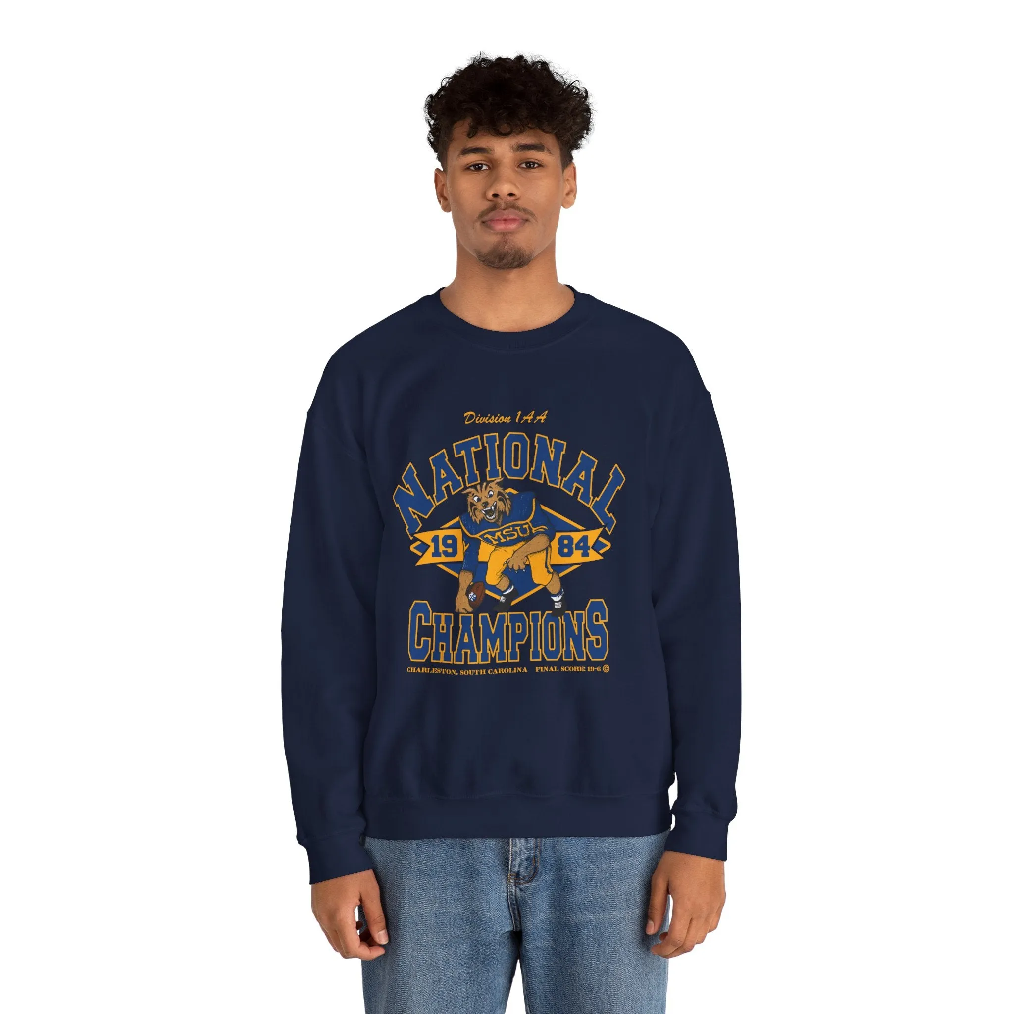 Cat's Natty Champs - Unisex Heavy Blend™ Crewneck Sweatshirt