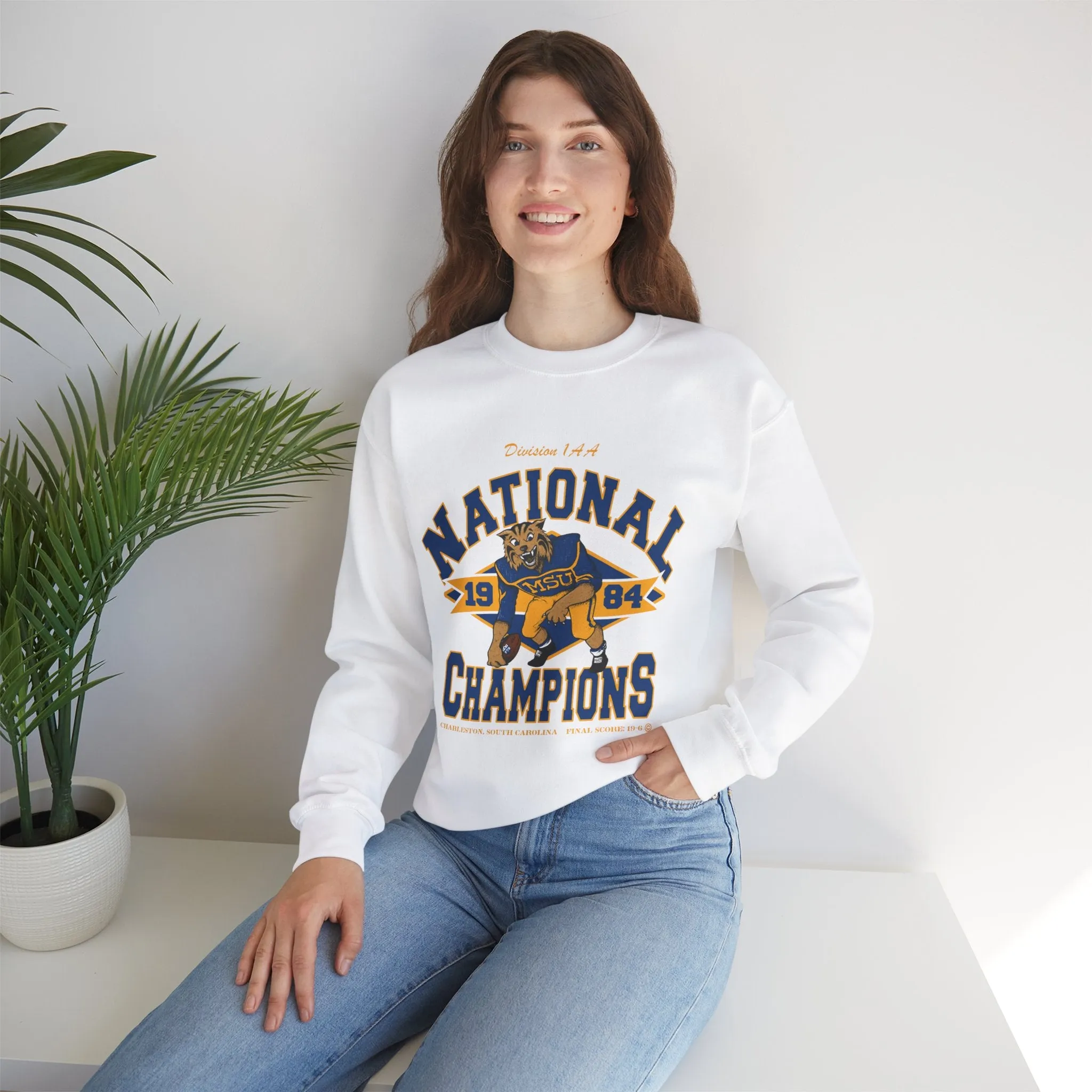 Cat's Natty Champs - Unisex Heavy Blend™ Crewneck Sweatshirt