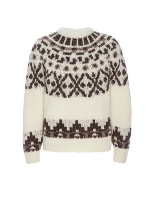 Frame - Fairisle Sweater in Cream