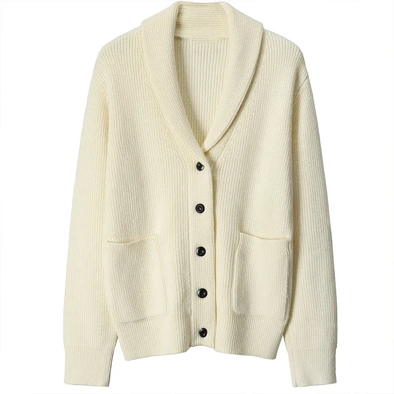 Gentleman Shawl Collar Cardigan