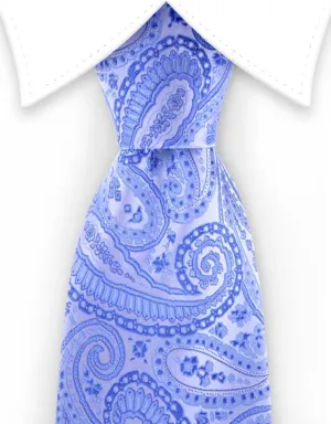 Light Blue Paisley Tie