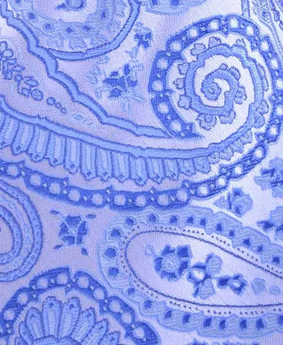 Light Blue Paisley Tie