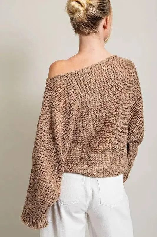 Loose Fit Batwing Sweater