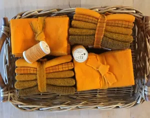 MARIGOLD Hand Dyed Wool for Rug Hooking and Wool Applique