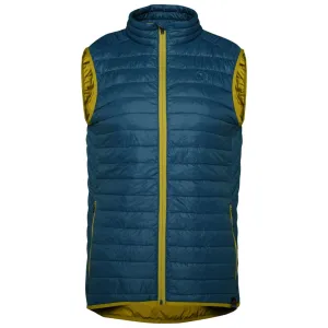 Mens Merino Wool Insulated Gilet (Petrol/Lime)