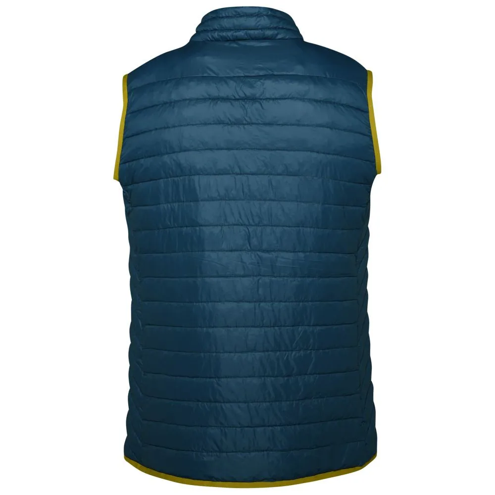 Mens Merino Wool Insulated Gilet (Petrol/Lime)