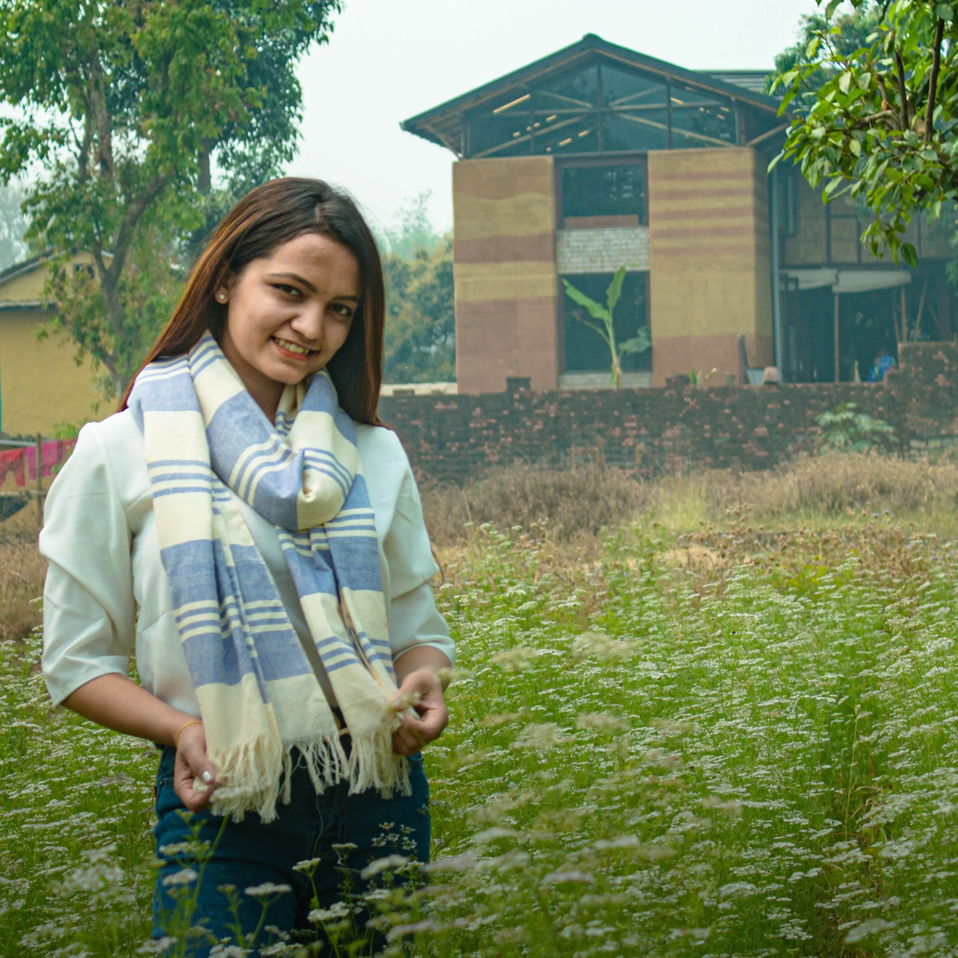 Mixed Striped Shawl