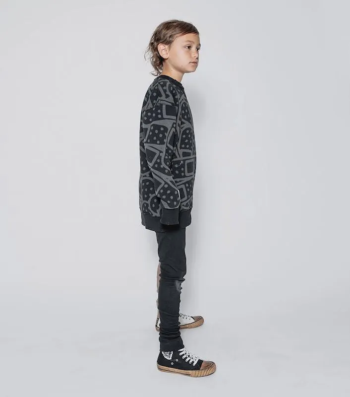 NUNUNU Bandaid Sweatshirt Black