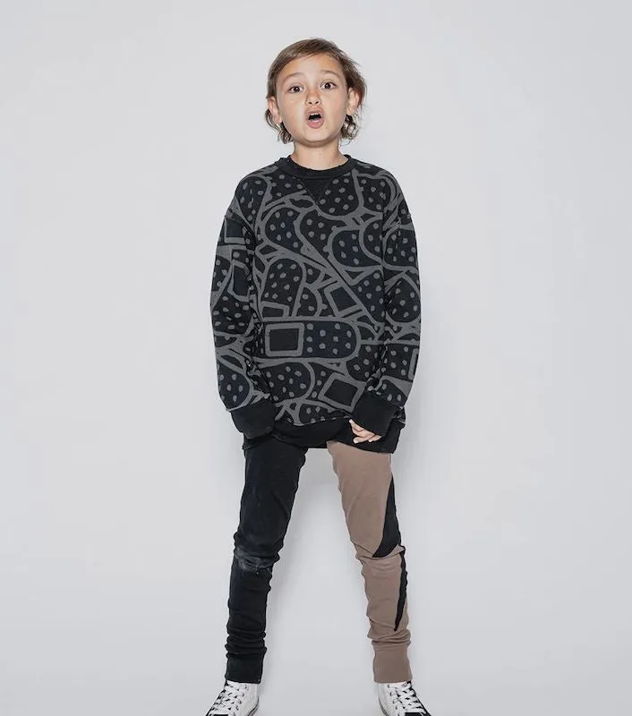 NUNUNU Bandaid Sweatshirt Black