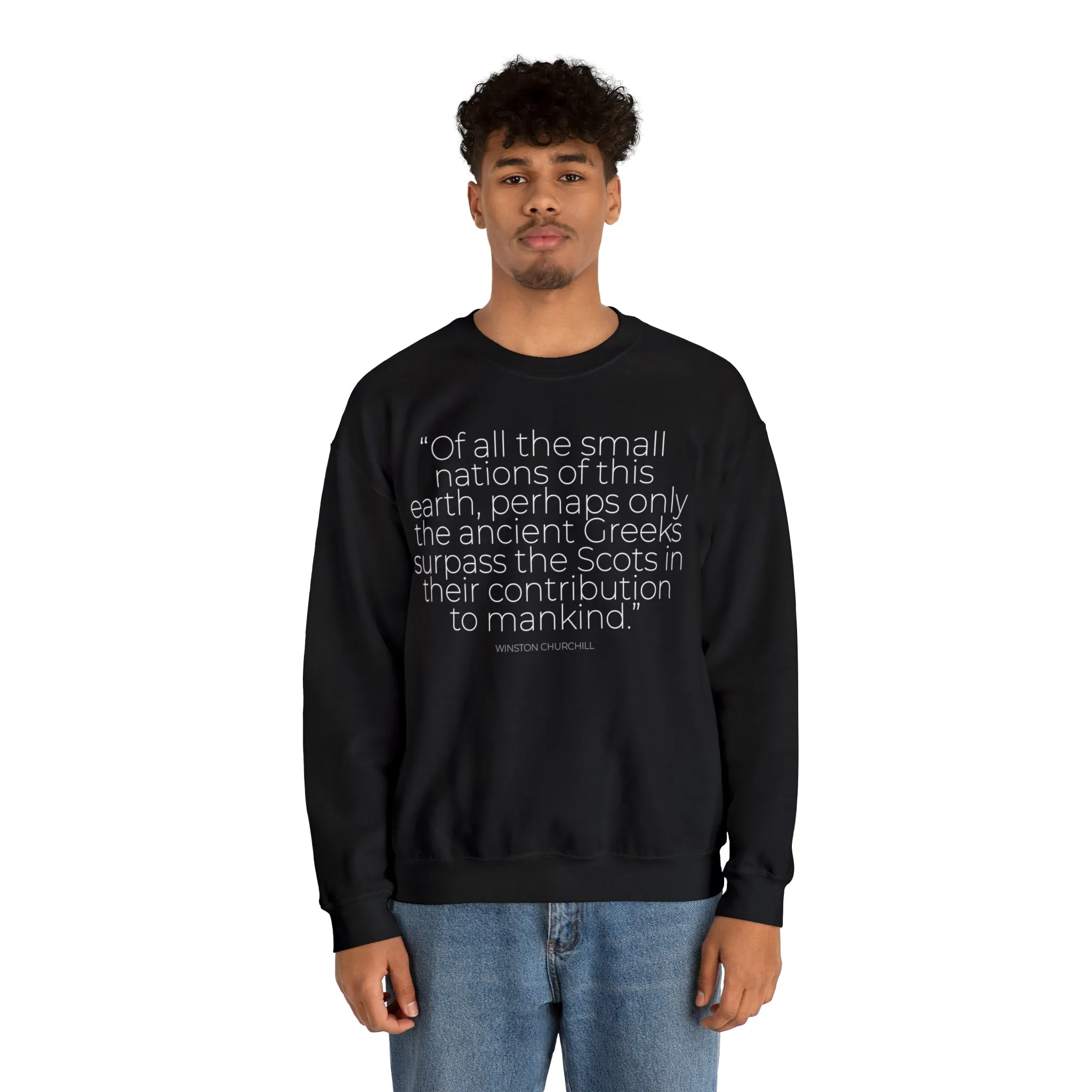 Of All The Small Nations Sweatshirt: Quotes Celebrating Scotland