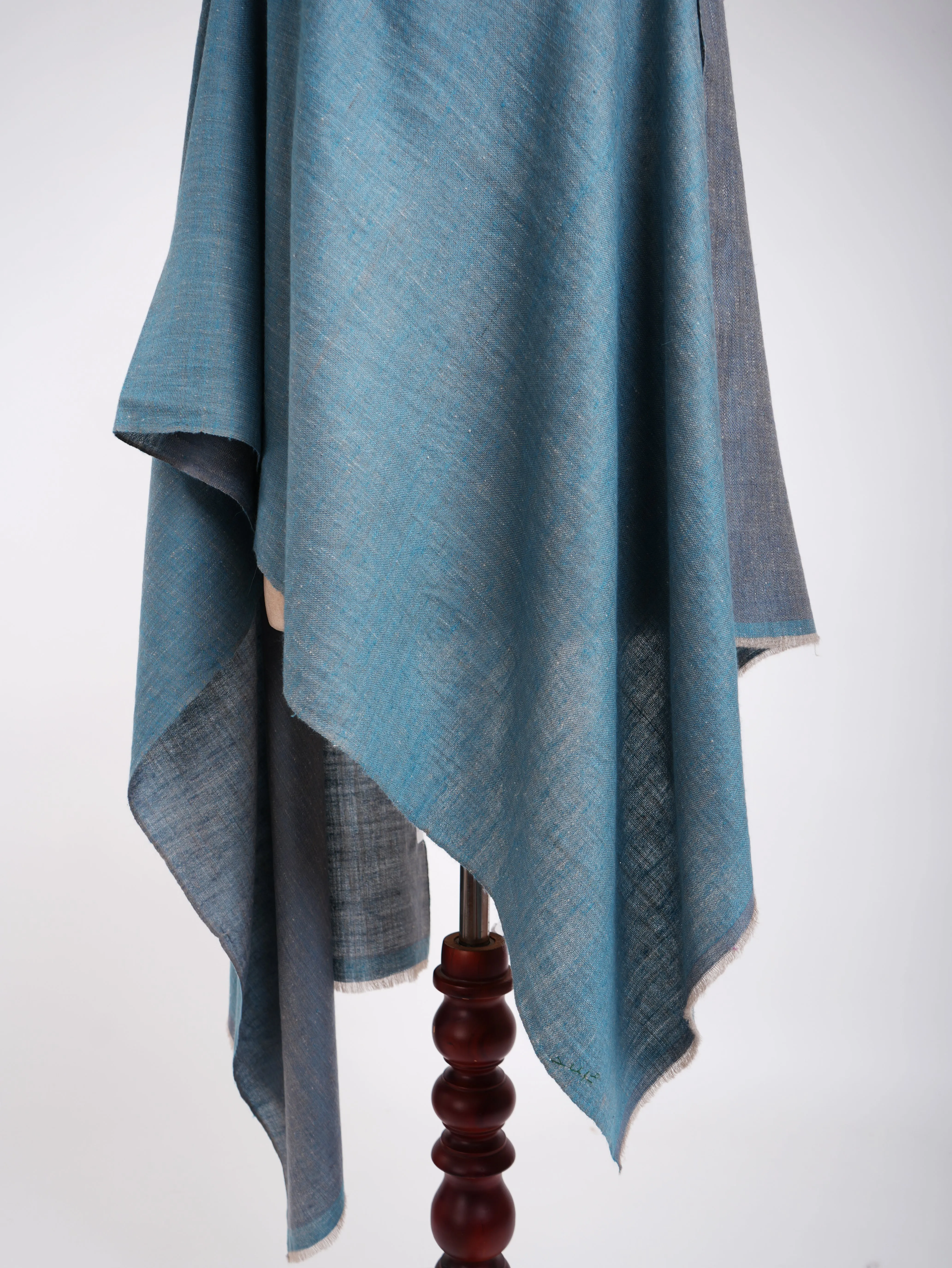 Pastel Blue Dualshade Cashmere Scarf