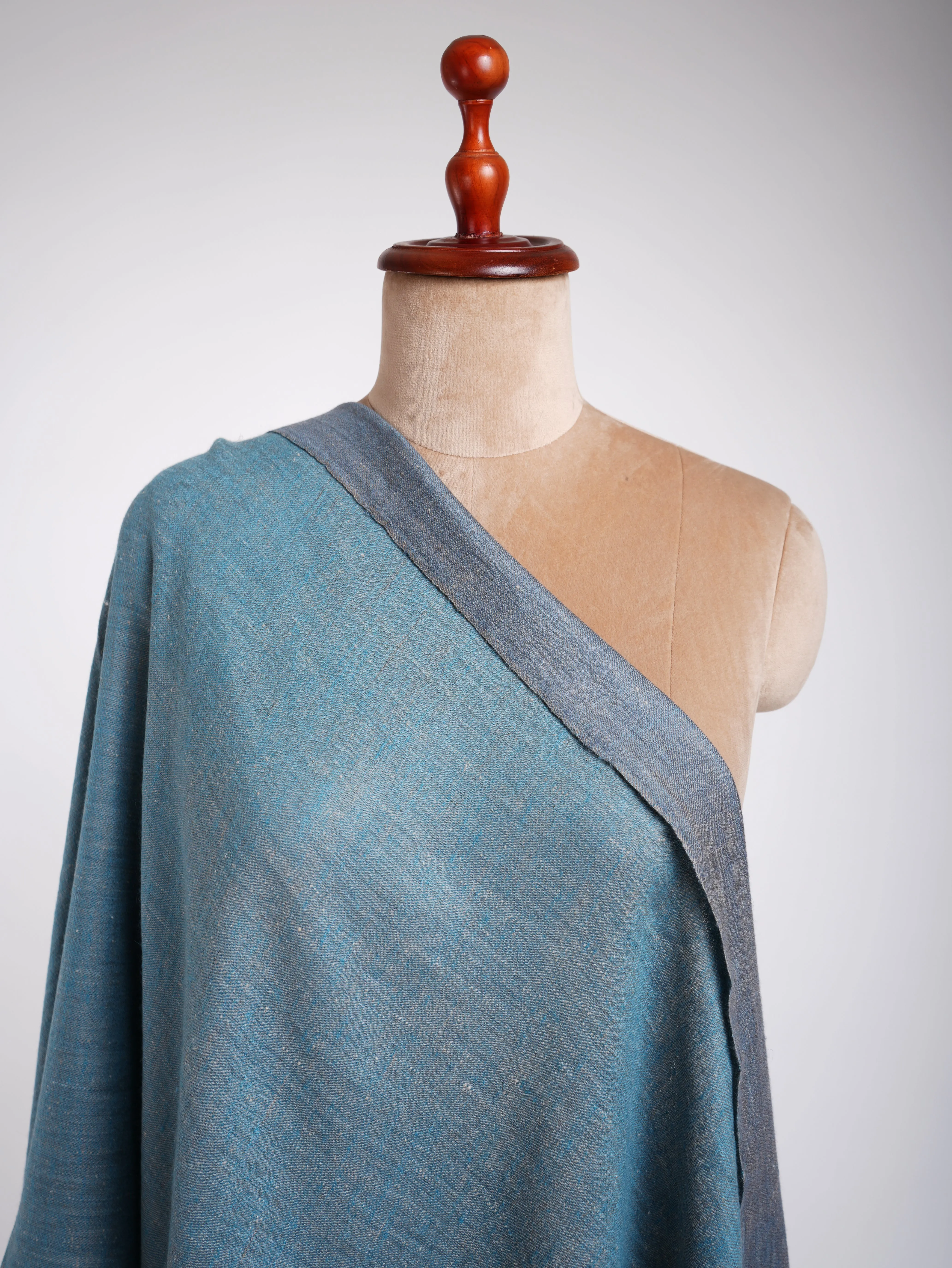 Pastel Blue Dualshade Cashmere Scarf