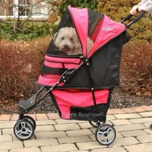 Regal Pet Stroller- Raspberry