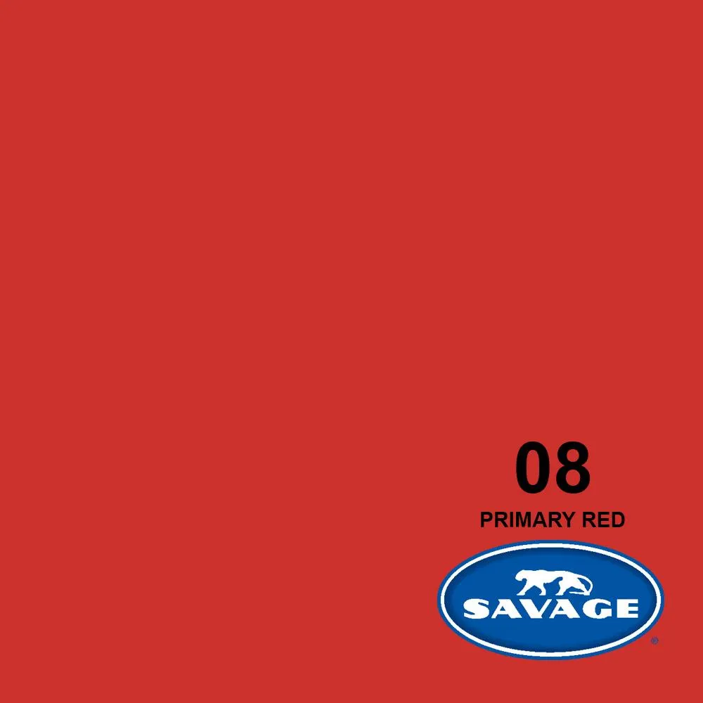 Savage Seamless Paper 4.5'- Primary Red #08