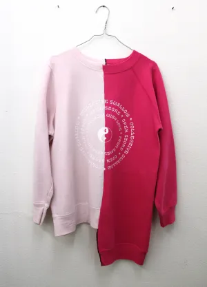 SWEATER - REDUX - SIZE  S/M  - PINK / WHITE