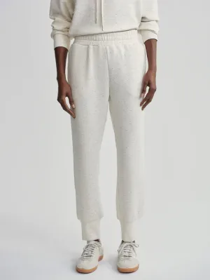 The Slim Cuff Pant 27.5" in Ivory Marl Fleck