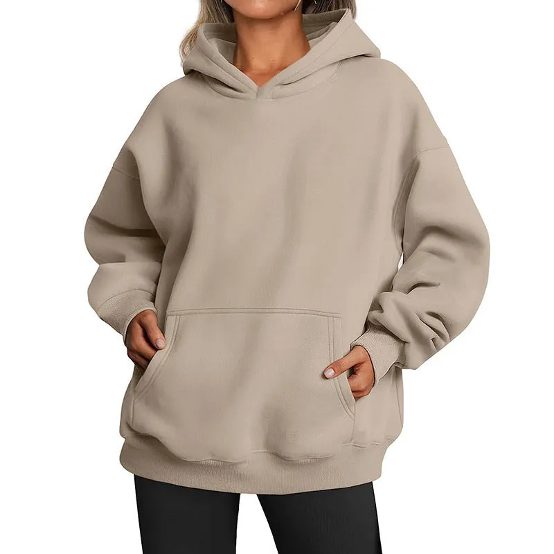 Women's Fashion Casual Thick Hooded Sweater