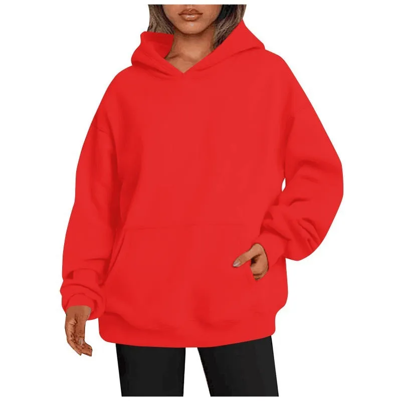 Women's Fashion Casual Thick Hooded Sweater